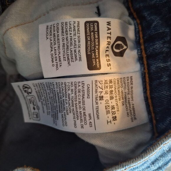 Levi's 569 Loose Straight Fit Jeans W34 L30 Denim - Picture 5 of 6